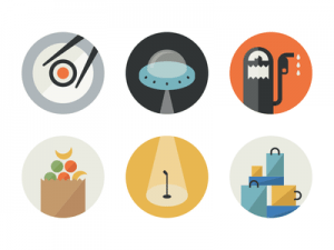 44 inspirational Almost Flat Icon Design Examples
